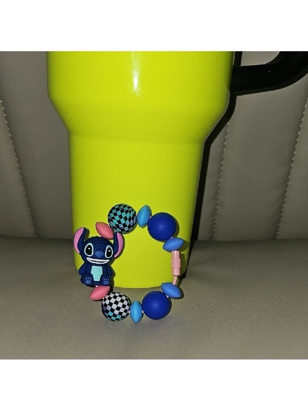 Stitch Pink And Blue Tumbler Charm